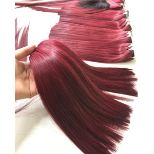 Genius trame couleur chaude 16 pouces extensions de cheveux humains bruts de haute qualité cuticule alignée frontale vietnamienne 8 pouces prix de gros - Product Image 4
