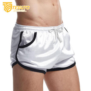 Shorts de sport de haute qualité pour hommes et femmes, respirants, à séchage rapide, en maille, avec poches zippées, teinture unie - Product Image 1