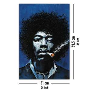Jimi Hendrix Art <b>Poster</b> Modern Design Joint Concept for Wall Decorative Made of Paper - Product Image 5