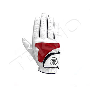 Gants de golf durables en cuir véritable de couleur personnalisée gant de golf en tissu d'agneau PU - Product Image 4
