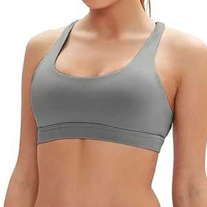 เสื้อชั้นในกีฬาไร้สายสำหรับผู้หญิง High Glow Sports รองรับทรงได้ดีเยี่ยม ผ้าสแปนเด็กซ์/คอตตอนยืดได้สี่ทิศทาง ปรับแต่งได้สำหรับการออกกำลังกาย - Product Image 3