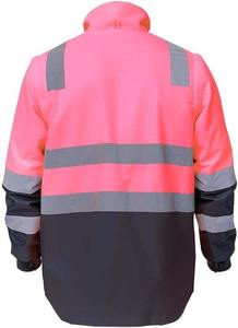Chaqueta Reflectante de Fábrica y Chaquetas Aislantes Rosas, Ropa de Trabajo de Alta Visibilidad para Seguridad y Protección, Ropa de Seguridad Reflectante - Product Image 2