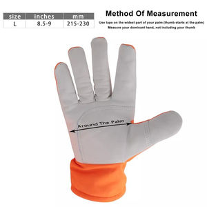 Guantes DE TRABAJO Hi Vis diseñados para un agarre suave y flexibilidad Guantes DE TRABAJO Hi Vis hechos de cuero duradero Guantes DE TRABAJO Hi Vis - Product Image 4