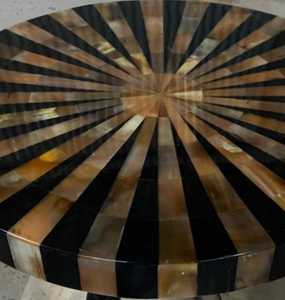 โต๊ะกาแฟทำจากเขาสัตว์ที่มีลวดลายธรรมชาติอันงดงาม เหมาะสำหรับการตกแต่งบ้านสไตล์ดั้งเดิม ราคาขายส่งจากอินเดีย - Product Image 2