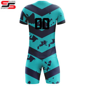 Vente en gros d'uniformes de football pour hommes maillot personnalisé en polyester à séchage rapide ensemble de chemises de football de haute qualité vêtements de sport d'entraînement - Product Image 2