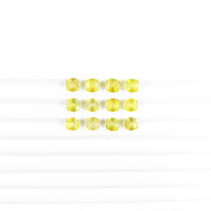 Saphirs jaunes naturels de Bangkok, taille coussin 4 mm et 5 mm, pierres lâches de qualité supérieure, tourmalines et quartz ovales créées en laboratoire - Product Image 2