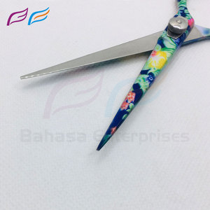 Ciseaux de coiffure professionnels en acier inoxydable, lame tranchante, pour droitiers, ciseaux de barbier à long manche, fournisseur OEM ODM - Product Image 3