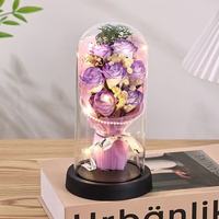 Set Lampu Bunga Mawar Buatan MU 7PCS Dekorasi Kreatif Hadiah Natal Valentine Sabun Hadiah Ulang Tahun Pacar