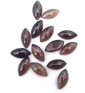 40 pièces Smoky Hydro Quartz Marquise Cabochon! Pierres précieuses en vrac polies pour la fabrication de bijoux (8x10mm-10x20mm) - Product Image 2