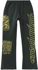 ชุดวอร์มผู้ชายแบบสั่งทำพิเศษ เสื้อฮู้ดประดับเพชรเทียม กางเกงวอร์มขาบานทรงหลวมขนาดใหญ่พิเศษ - Product Image 5