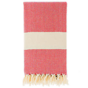 Serviette de plage turque XL Peshtemal Hammam 100% coton motif chevrons absorbant séchage rapide toutes saisons fabriqué en Turquie - Product Image 3