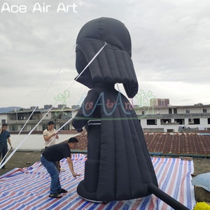 4mh <span class=keywords><strong>Darth</strong></span> <span class=keywords><strong>Vader</strong></span> <span class=keywords><strong>Inflatable</strong></span> linh vật phim hoạt hình nhân vật cho sự kiện ngoài trời trang trí Oxford Chất liệu Blower phụ kiện - Product Image 5