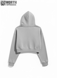 Fashion Customized Street Style <b>Men</b> Regular Sleeve <b>Crop</b> <b>Top</b> Gym Hooded Sweater 100% Cotton Hoodie Pullover Winter 450gsm - Product Image 2