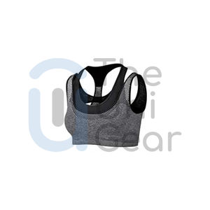 Ensembles de fitness et de gym personnalisés 2 pièces sans couture pour femmes survêtement de yoga grande taille vêtements de sport à motif solide les plus vendus - Product Image 3
