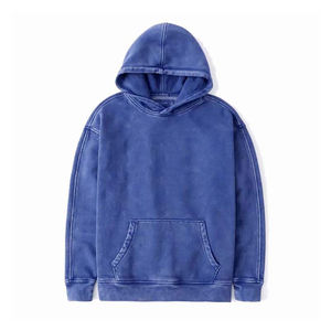 wholesale High quality 100% cotton acid washed hoodie High Street Series Washing old <b>sweater</b> stone washed <b>vintage</b> hoodie - Product Image 1