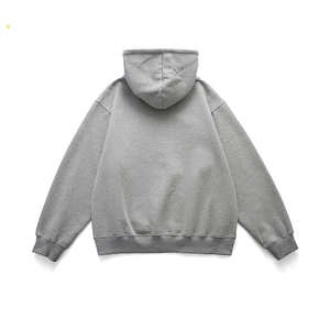 Sweats à capuche logo personnalisé broderie vintage unie sweats à fermeture éclair complète avec strass vierges sweats à capuche pour hommes Service OEM - Product Image 6