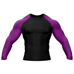 Wholesale RashGuard Mma Perform Compress Full Sleeve Rashguard Men Bjj Gi Jiu Jitsu Custom Full&half Sleeve Solid Color Rashguar - Product Image 1