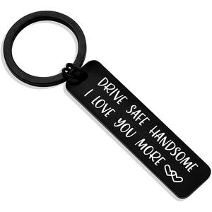 Portachiavi 'Guida con Cura' per Fidanzato, 'Ti Ho Bisogno Qui con <span class=keywords><strong>Me</strong></span>', 'Ti Amo', Regalo Originale per Uomo - Product Image 4