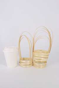 Multi Size 12oz 16oz 22oz Porte-gobelet en bambou du Vietnam Porte-gobelet durable Qualité supérieure Résistant au verre du Vietnam Manche en bambou - Product Image 2