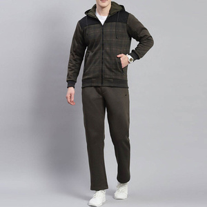 Chándal deportivo con capucha para hombre, venta al por mayor, ropa de gimnasio para correr, diseño personalizado, chándal con capucha para hombre, chaqueta con cremallera, pantalones para correr - Product Image 1