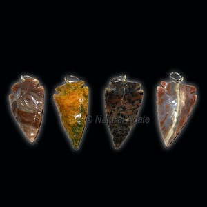 Piedra preciosa hecha a mano Piedra pulida Craft "EAGLE" Forma puntas de flecha en línea - Product Image 5