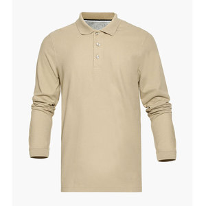 Camisa de Golf de manga larga con estampado sin costuras para hombre, camiseta de manga larga con solapa de Color sólido, camiseta Polo de primavera y otoño - Product Image 3