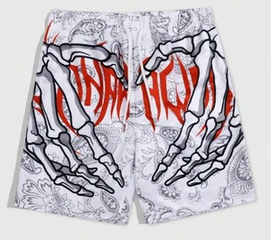 Hommes été 2025 nouvelle tenue 3D numérique imprimé ample droite Shorts décontracté à la mode vêtements pour hommes - Product Image 2