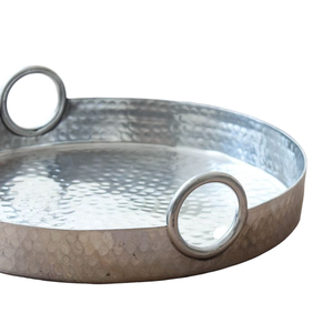 Plateau en métal de créateur Forme et taille personnalisées en aluminium vintage Plateau de service en métal de formes personnalisées - Product Image 6