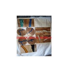 Vajilla DE BODA Posavasos Atractivo Madera y resina Té Utensilios de cocina Accesorios Posavasos para gran oferta - Product Image 4