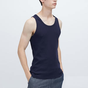 Latest Stylish <b>Black</b> Hooded Tank Top Yoga Singlet <b>Vest</b> Cotton Gym <b>Vest</b> Bodybuilding Ribbed Tank Top Stretch Fitness Tank Top Men - Product Image 4