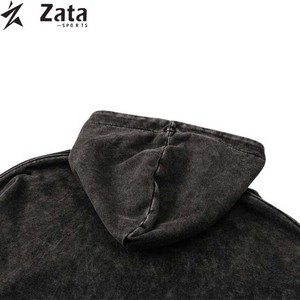 Custom Oversized Solid Winter Casual Cotton <b>Pullover</b> <b>for</b> Acid Washed Heavyweight <b>Men</b> Hoodies - Product Image 3