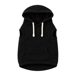 Black Dog Hoodie Solid Color Pet <b>Sweatshirt</b> Cozy Warm Pullover Hoodie for Dogs and Puppies - Product Image 4