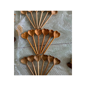 100% Cuillère en bois de haute qualité naturelle-Le logo du client de la cuillère en bois personnalisée a accepté la livraison rapide du Vietnam - Product Image 1