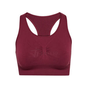 Sujetador deportivo sin costuras de calidad premium para mujer Spandex poliéster transpirable y cómodo - Product Image 1