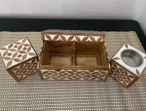 Quemador de incienso Bakhoor de resina hecho a mano con incrustaciones de madreperla, soporte de incrustaciones de hueso Mubkhara de bajo precio para venta de regalo faizacraft - Product Image 5