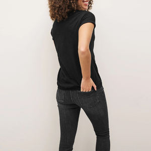 New Collection 2024 Best Quality Women's Hip Hop V-neck Chiffon Breathable Quick Dry T-shirts / Summer Hot <b>Sale</b> / Wholesale - Product Image 3