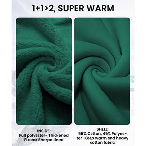 Sweat-shirts à capuche pour hommes de qualité supérieure, personnalisés, 500 g/m², impression en relief, French Terry, surdimensionnés, sweats-shirts vierges pour hommes - Product Image 3