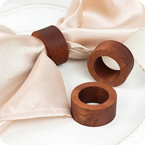 Servilleteros de madera de acacia de diseño moderno, calidad superior para decoración de bodas o fiestas en casa, precio al por mayor - Product Image 5