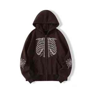 Hombres sudaderas con capucha de lana de gran tamaño pullover sudadera casual moda streetwear entrenamiento gimnasio invierno cálido Sudadera con capucha al por mayor - Product Image 1