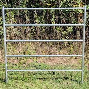 แผงรั้วตาข่ายลวดเหล็กชุบสังกะสีแบบใหม่ ขนาด 12 ฟุต แบบพกพาอเนกประสงค์ สำหรับปศุสัตว์ วัว ควาย แพะ แกะ กระต่าย - Product Image 3