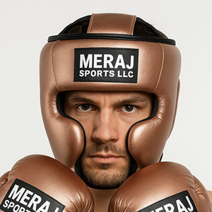 Ensemble d'équipement de boxe en cuir personnalisé durable pour l'entraînement, le sparring, la remise en forme, les séances de gym, gants, protège-poignets, bandages, équipement de sécurité, haute qualité - Product Image 5