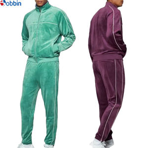 Conjunto Deportivo de Terciopelo para Hombre, Tendencia de Invierno, Sudadera con Capucha y Pantalones Deportivos para Correr, Impresión Personalizada, 2 Piezas - Product Image 3