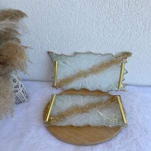 Plato de resina hecho a mano, diseño contemporáneo vibrante, tamaño de Color personalizable, duradero, 100 Uds. para fiestas entretenidas con estilo - Product Image 4