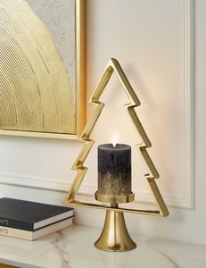 Meilleures ventes Porte-lampe T en forme d'arbre de Noël en or pour cadeaux de Noël et décoration intérieure à bas prix - Product Image 5