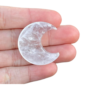 Cristal en forme de demi-lune de quartz clair naturel pour la guérison Reiki et Chakra - Product Image 1