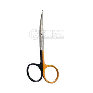 Ciseaux à iris en acier inoxydable durables Instruments chirurgicaux Ciseaux à iris pointus ophtalmiques incurvés - Product Image 4