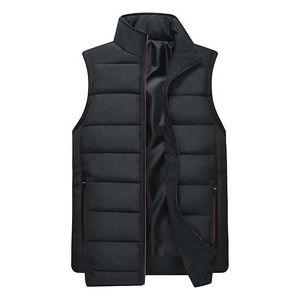 Chaleco acolchado OEM para hombre, chaleco cálido de invierno con forro polar y cuello levantado, cremallera completa, sin mangas, transpirable, chaleco acolchado de alta calidad - Product Image 6