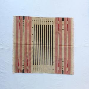 Coton tissé à la main 4x6 ft Dhurrie tapis indien Artisan fait Tressé Technique Géométrique Zig Zag Motif Plusieurs Couleurs Fabriqué - Product Image 1