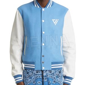 Chaqueta Varsity de Alta Calidad OEM, Chaqueta de Béisbol Personalizada para Hombre, con Cuello Alto, para Invierno - Product Image 1