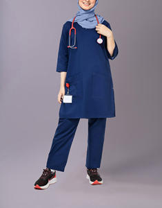 Conjuntos de Uniformes Médicos Unisex de Verano de Secado Rápido, Pantalones Jogger de Manga Corta, Uniformes Médicos de Poliéster y Elastano - Product Image 4